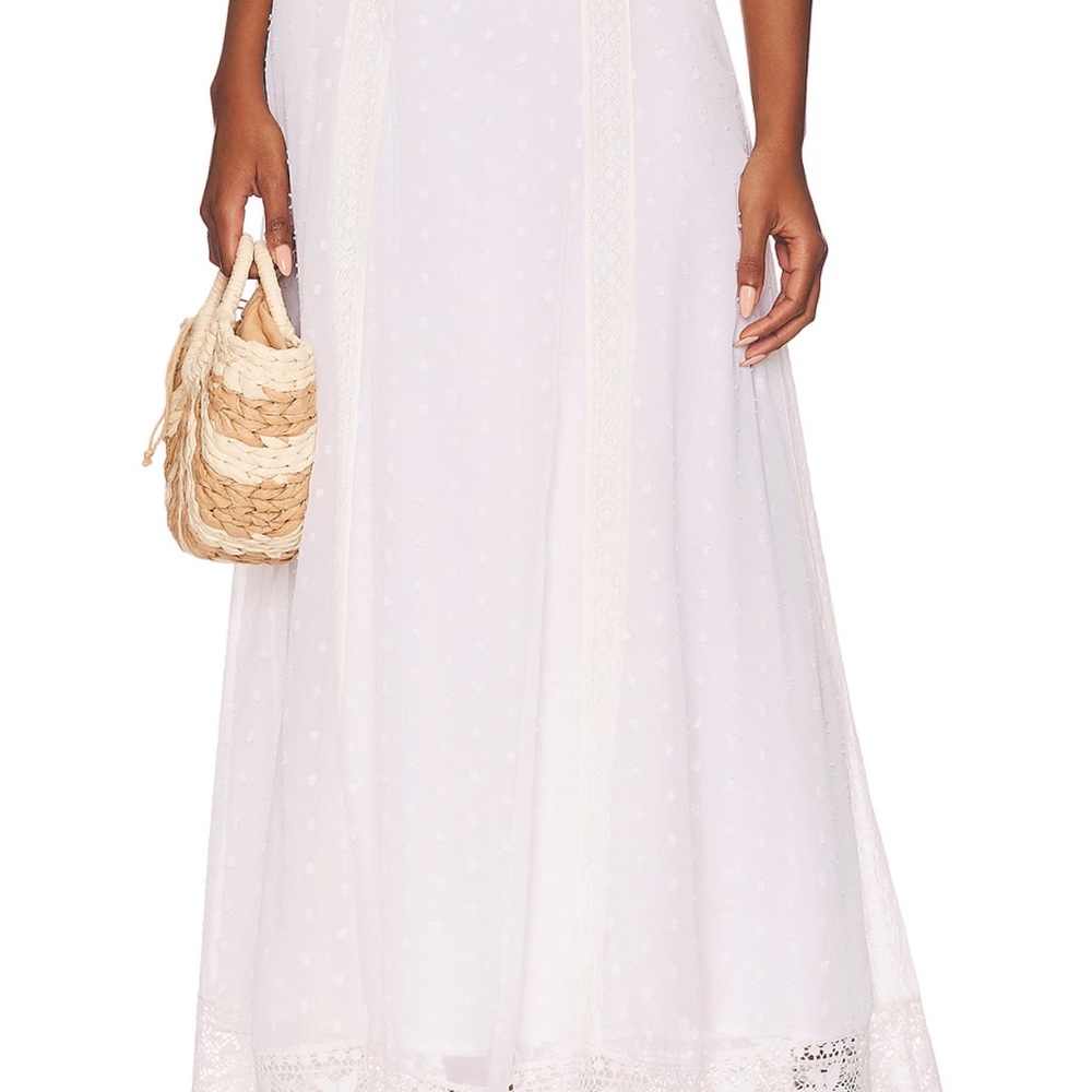 Tularosa white maxi skirt new without Tags